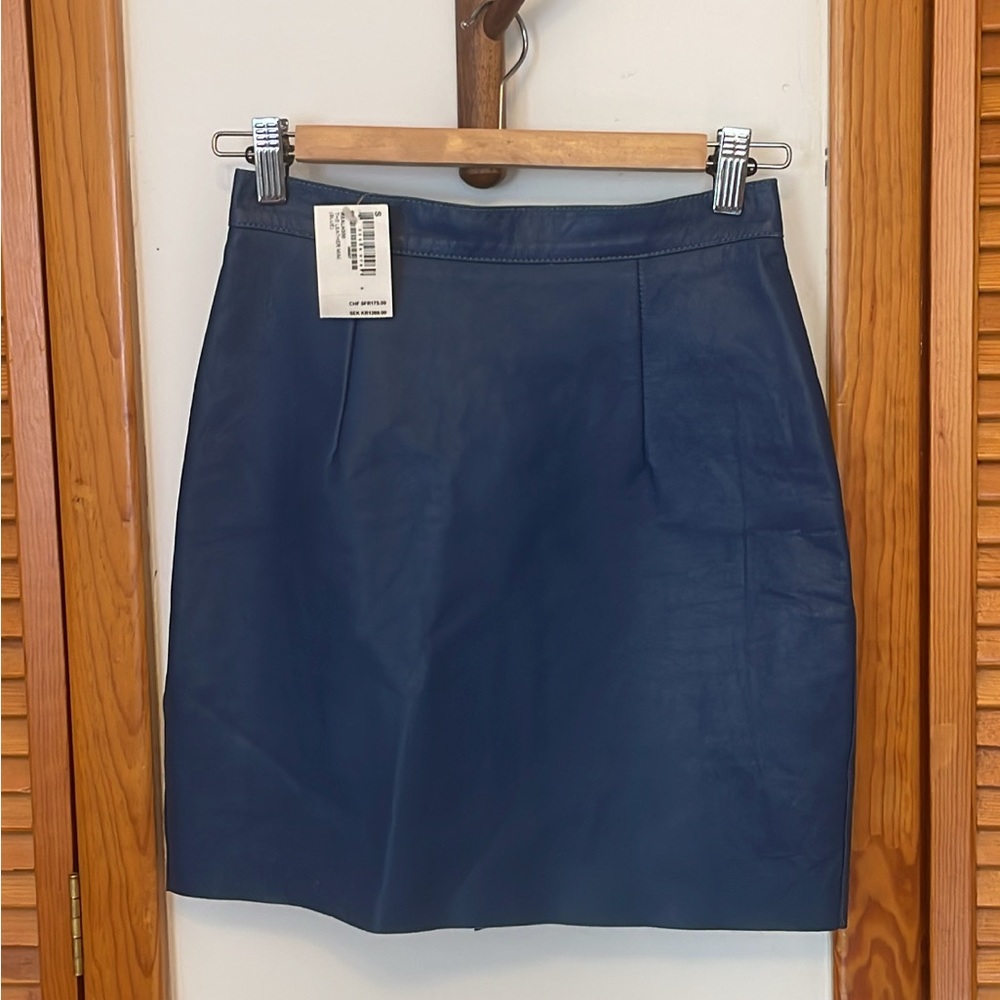 vintage American apparel lambskin leather skirt